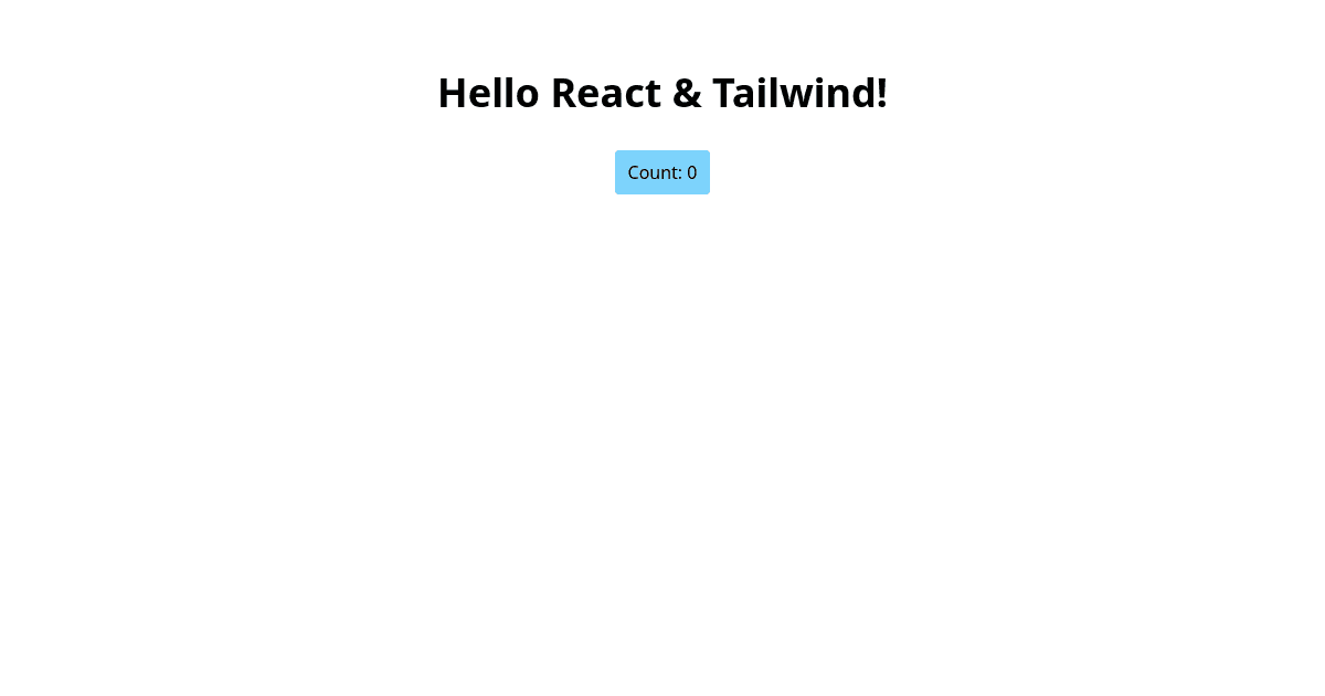 React + Tailwind