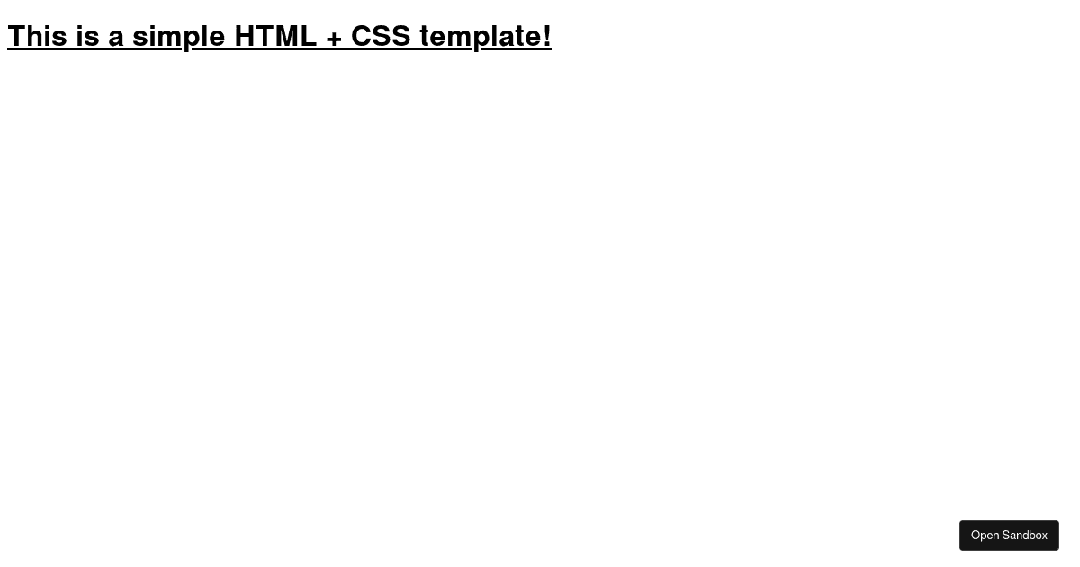 HTML + CSS