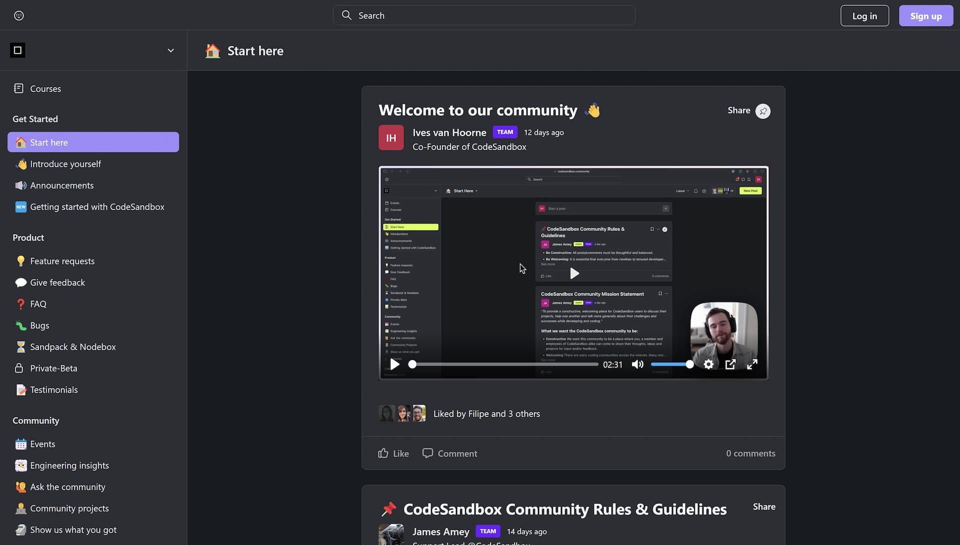 Community platform preview