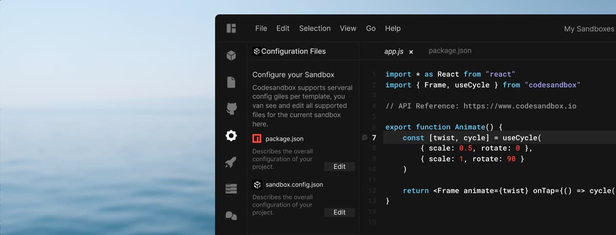 Configurations File UI