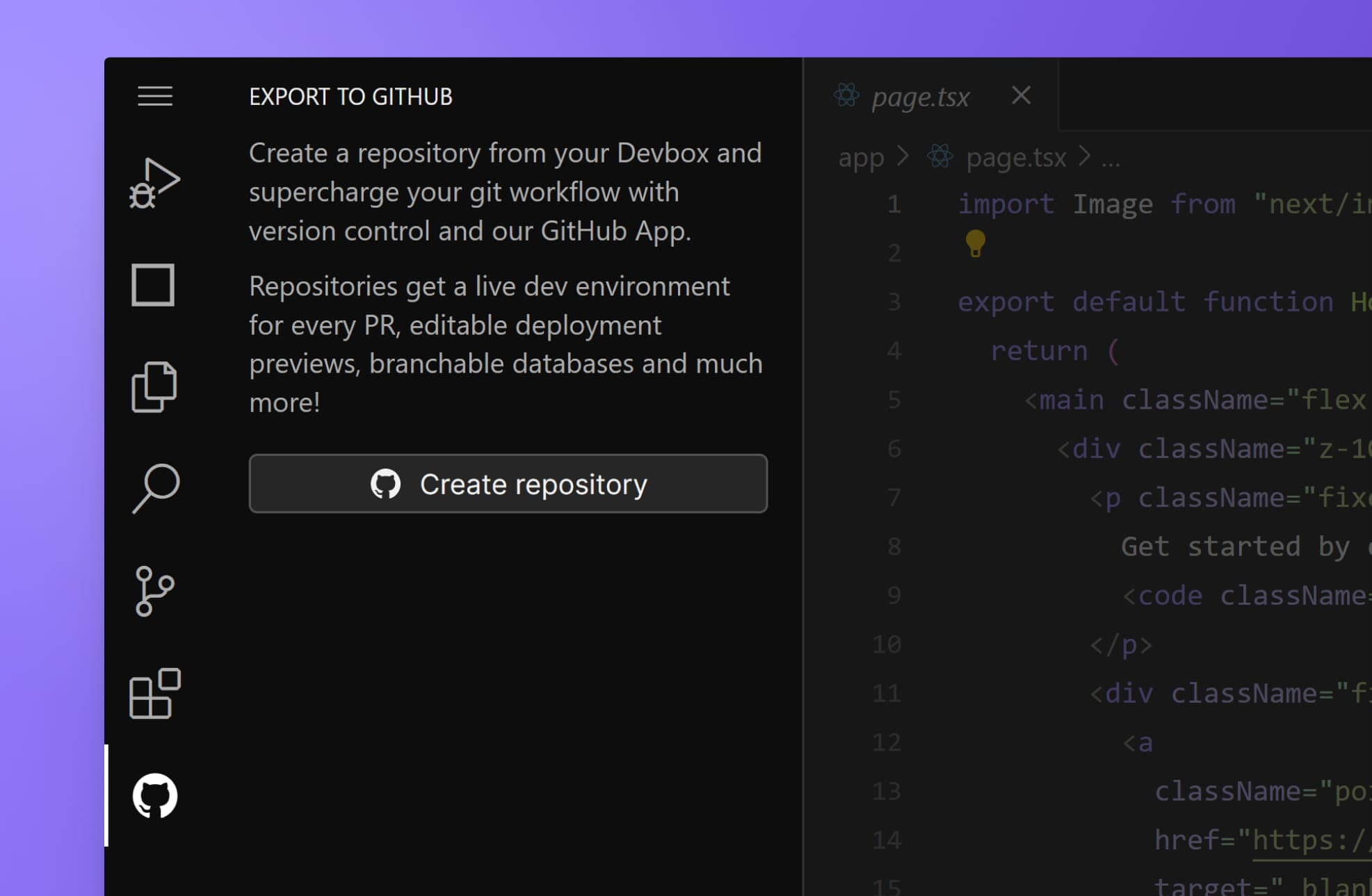 Scaling a devbox into a repository