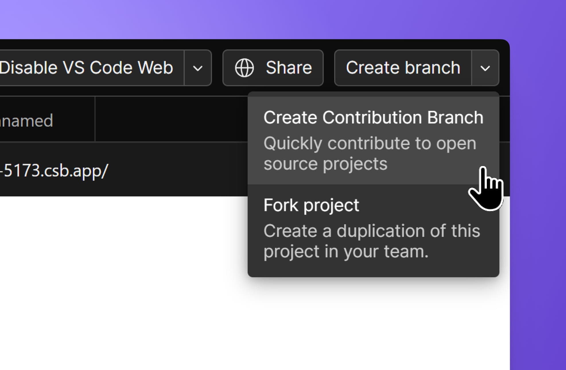 Crate a Contribution Branch